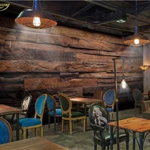 Beibehang пользовательские обои фрески Большая настенная живопись ретро ностальгические деревянные панели под дерево Настенная роспись де Parede 3D обои