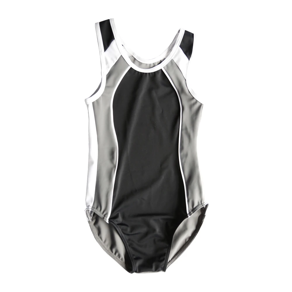 NT17039 Boy's Basic Gymnastics Leotard Classic Ballet Practice Atheletic Tank Bodysuit with Shorts Set