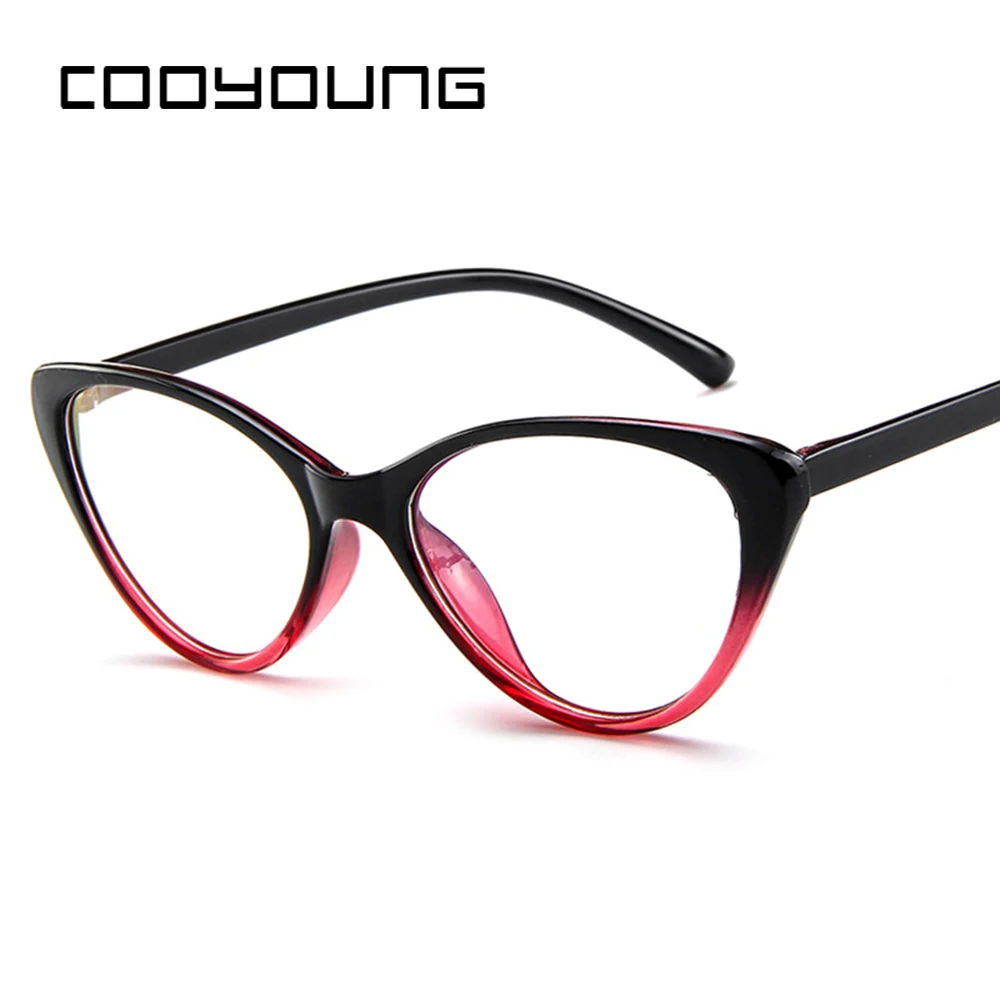 COOYOUNG, Хит, кошачий глаз, Модные оптические очки, оправа для женщин, прозрачные очки, оправа для очков, очки