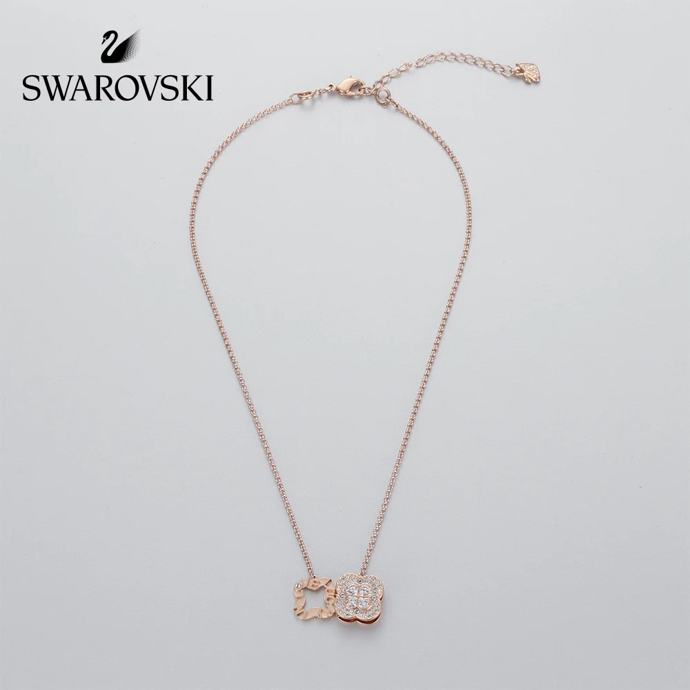 

Original Genuine Swarovski ADMIRATION Romantic flower necklace chain accessories female jewelry 5295739