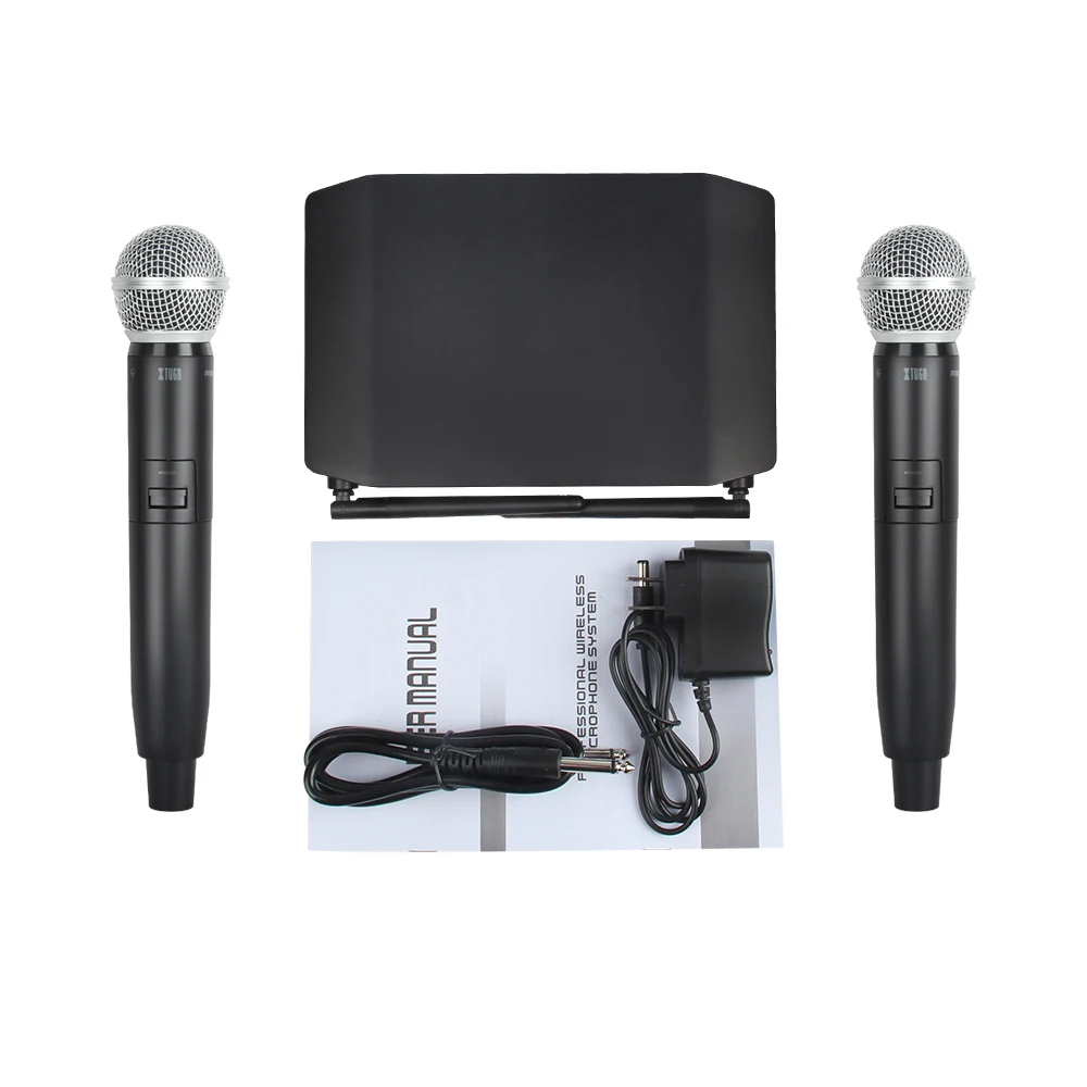 XTUGA audio A-10 2 Channel Cordless Microphone