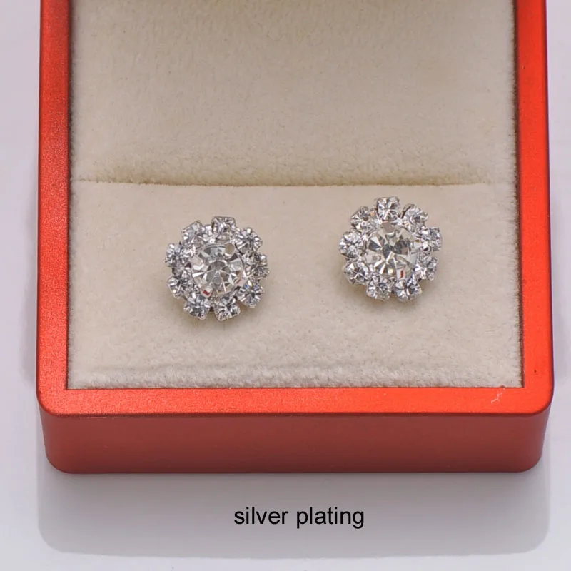 (L0019 12mm) wholesale 50 pcs free shipping round rhinestone button