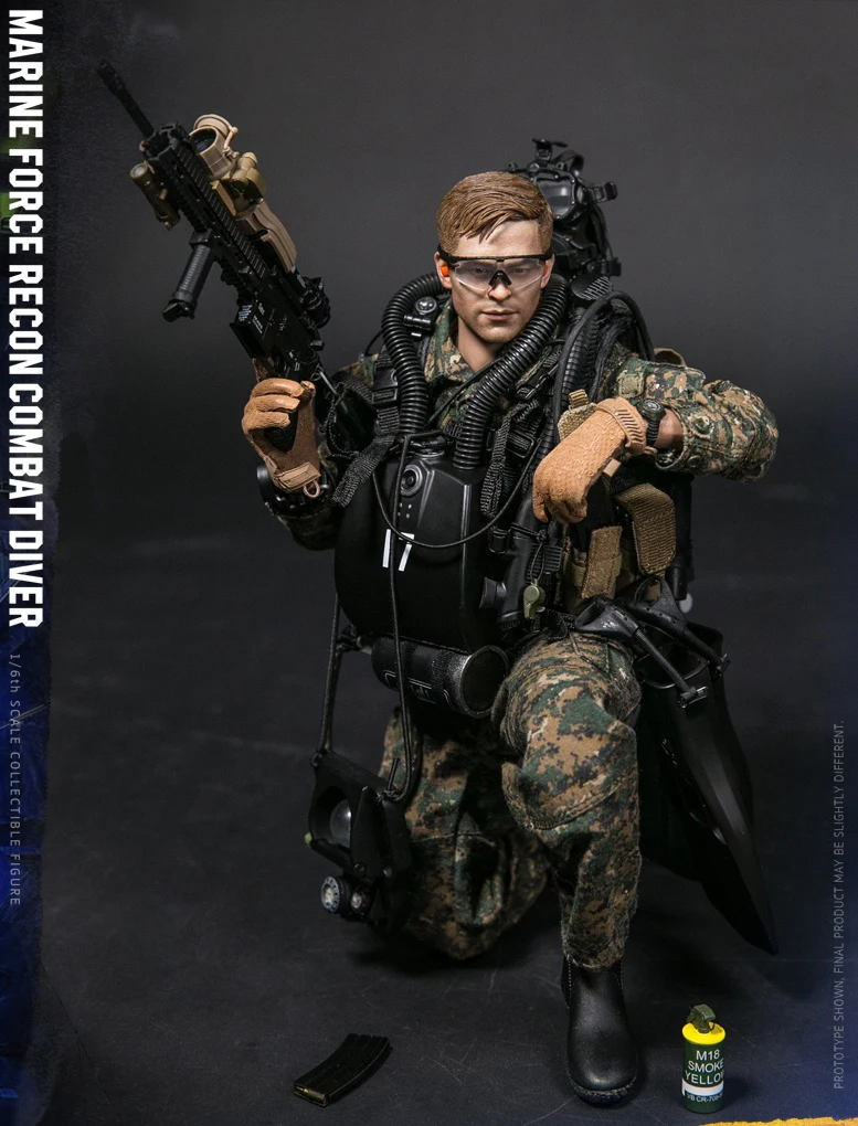 1/6 78055 USMC морской силы RECON COMBAT DIVER лесной MARPAT камуфляж VER Модель для вентиляторы Коллекционная фигурки героев