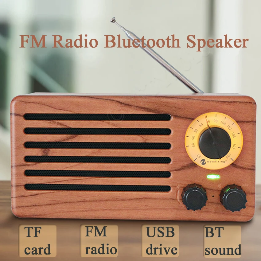 Настольный Высокочувствительный FM радиоприемник с защитой от помех винтажный