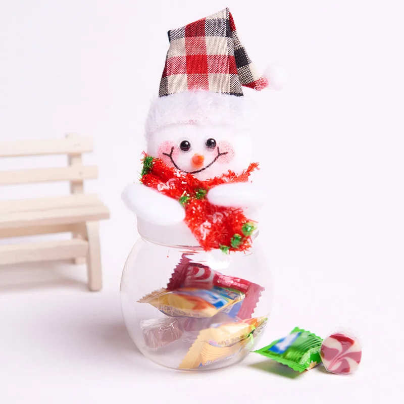 

Candy Storage Pot Home Gift Biscuit Food Storage Jar Christmas Ornament Decor