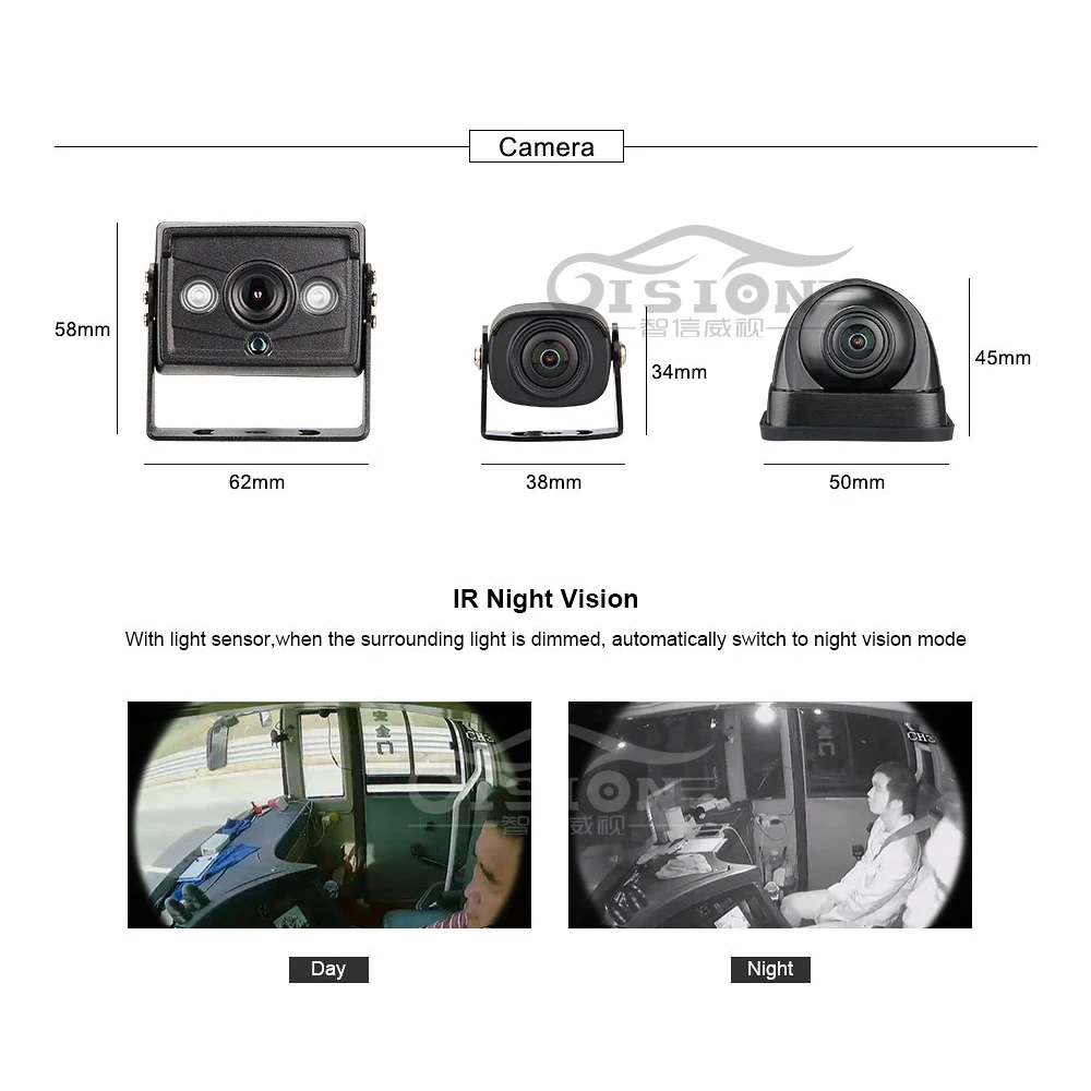2019 Новый MDVR набор 4CH автомобильный Мобильный DVR с 4 ПК AHD 1.3MP мини панорамная камера