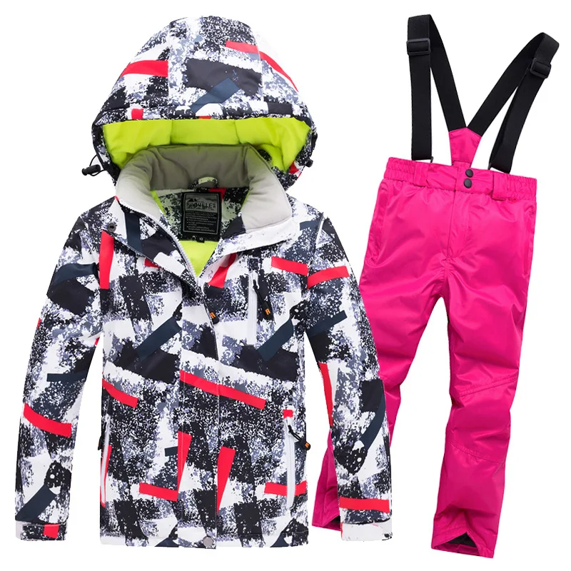 Kids Clothes Boys Winter Sports Suit For Boy Girls Ski Jacket And Pants Children'S Clothing Baby Boys Sports Warm Suit Thicker