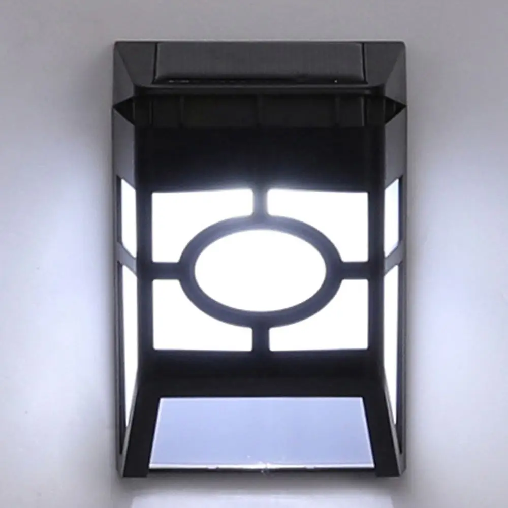 Вилла уличные влагостойкие настенные лампы, работающие от солнечной энергии Ландшафтные Настенные светильники небольшого размера черные в форме домика настенные лампы Настенные Лампы для коридора - Испускаемый цвет: Холодный белый