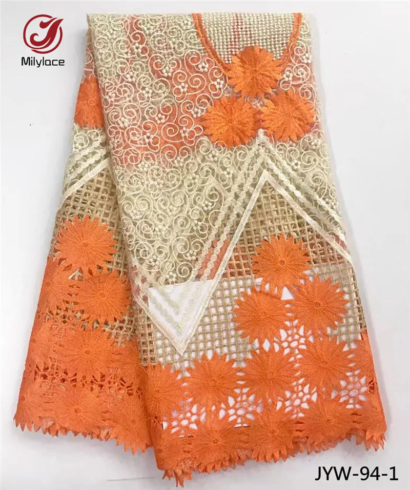 African lace fabric tulle 2017 newest flower pattern embroidery lace