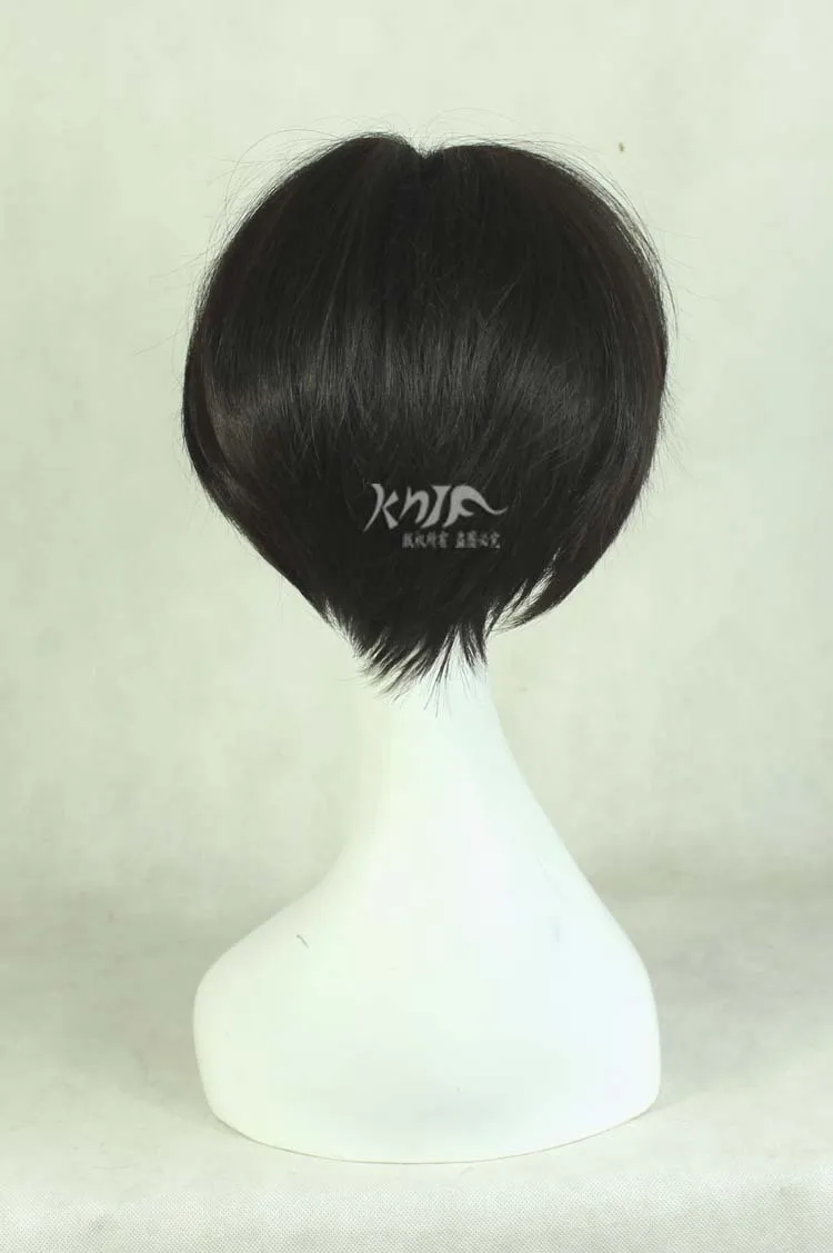 Attack on Titan Levi Ackerman Cosplay Wig Short Hair Rivai Ackerman Role Play Halloween + Wig Cap anime halloween costumes