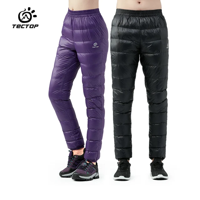 US $25.00 Winter Ultralight Duck Down Outwear Pants Unisex Super light Windproof Plus Size warm trousers Loos