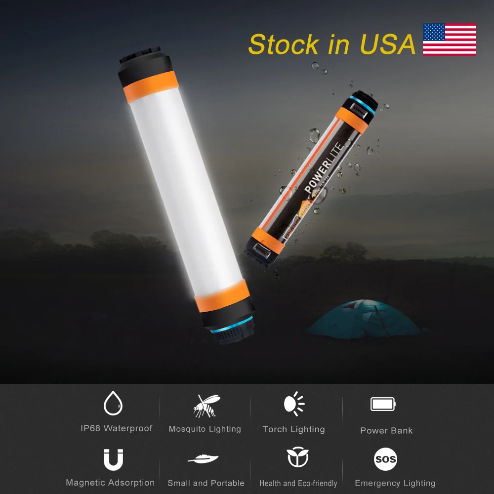 Multifunction Camping lantern IP68 Emergency flash light outdoor trival