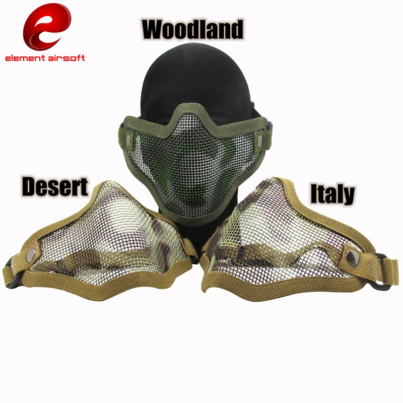 Element Airsoft V1 Steel Net Mask Mesh Hunting Tactical Protective