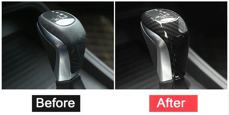 New-Carbon-Fiber-Style-ABS-Plastic-Gear-Shift-Head-Cover-Trim-For-BMW-X1-F48-2016 (2)