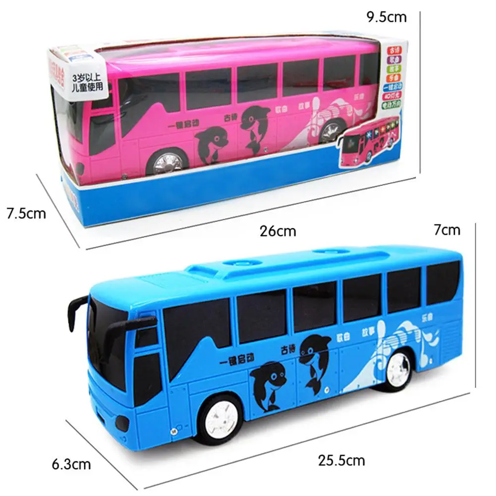 RCtown популярные детские автобус модель игрушки с 4D Свет Звук развивающие игрушки