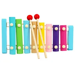 Детский ранний музыкальный инструмент ручная, ударная фортепиано животное многоцветный ксилофон развивающая музыкальная игрушка для