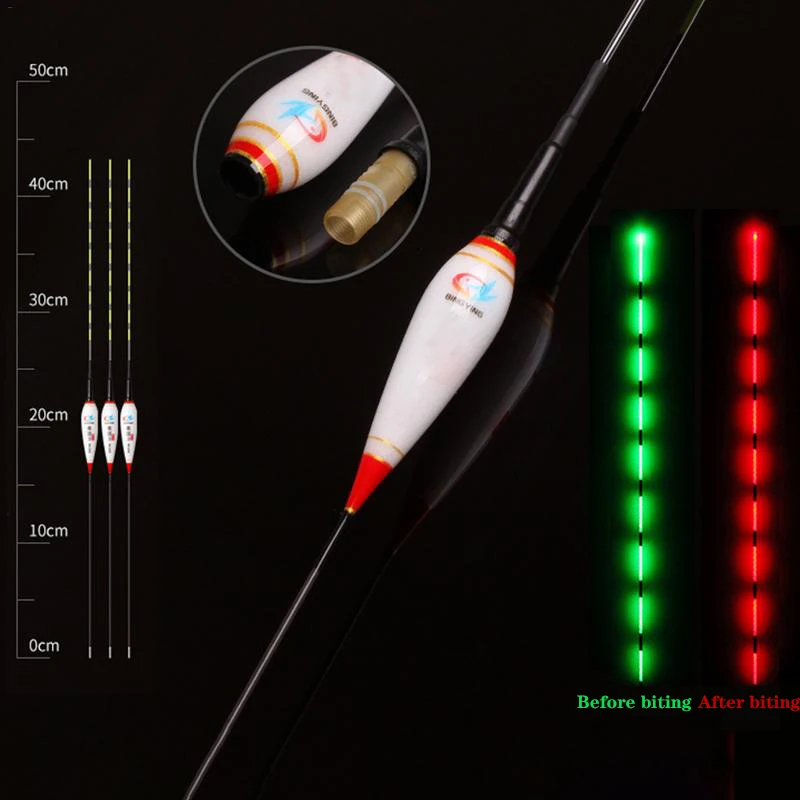 

Gravity sensor Fishing Float Light Night Luminous Fishing Floats Automatically Remind Fishing Float With Button Battery CR425