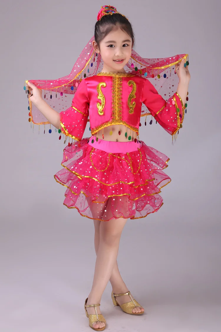 Детские платья для танцев в национальном стиле, Детские платья для танца живота для девочек, детские платья для танцев