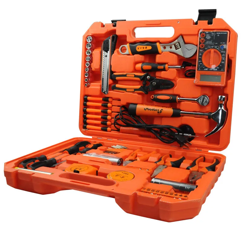 56PCS Hardware Tools Combination Wrench Screwdriver Multimeter Sets