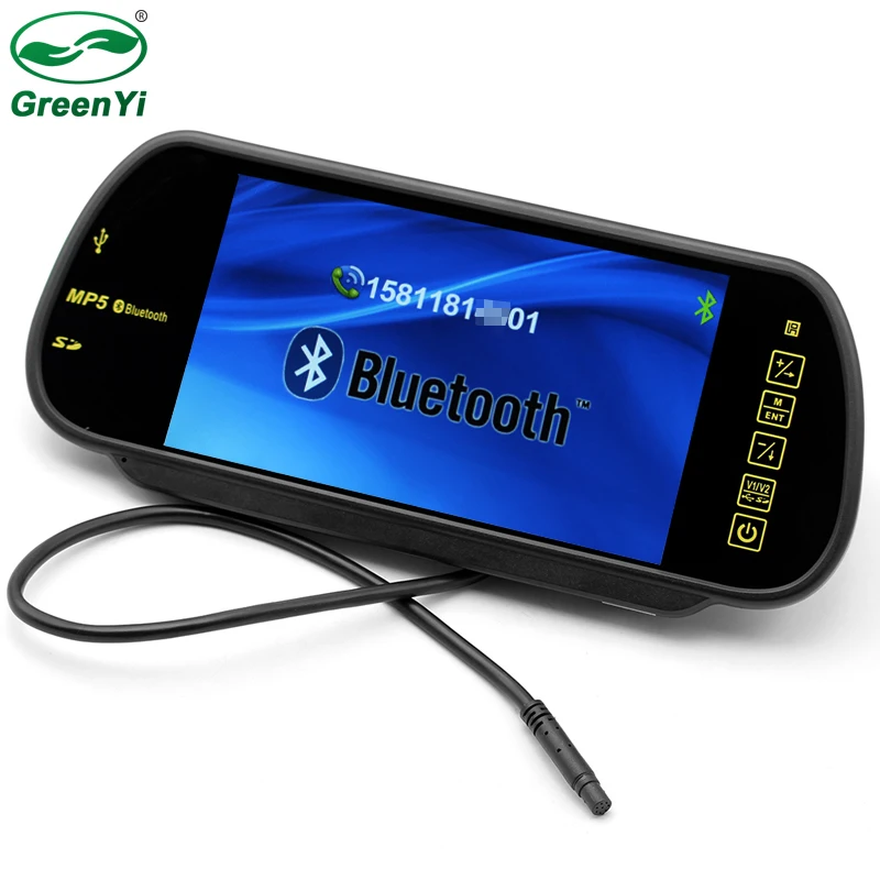 HD 7 &quotTFT автомобильный монитор заднего вида парковочный SD USB с Bluetooth комплект