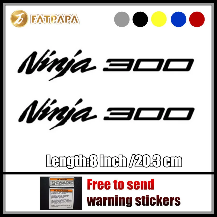 

motorcycle bike Fuel tank Wheels Fairing notebook Luggage helmet MOTO Sticker decals For Kawasaki Ninja 300 Ninja300