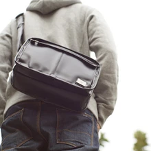 D-парк Пояса из натуральной кожи сумка Для мужчин Курьерские сумки Повседневное многофункциональный плеча Сумки через плечо Сумки Ipad держатель Для мужчин кожаная сумка