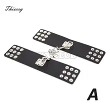 Thierry Fetish Handcuffs with a chain tied bondage sex toys for men and women hand penalty shackle slave dog slavery toy