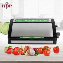 ITOP Electric Vacuum Food Sealer Automatic Vacuum Packing Plastic Sealing Machine Household Kitchen Appliances with Bags ITOP Electric Vacuum Food Sealer Automatic Vacuum Packing Plastic Sealing Machine Household Kitchen Appliances with Bags