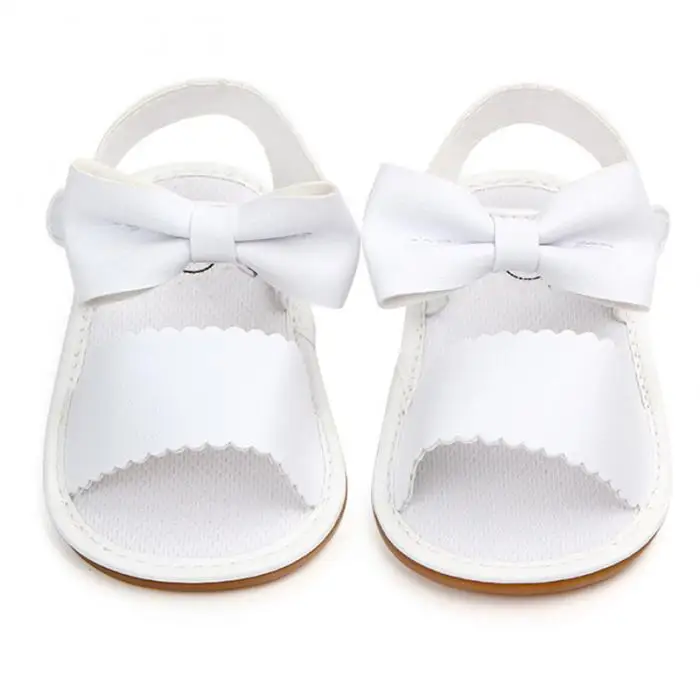 Não-deslizamento do Plutônio Anos de Idade Meninas Macio Inferior Arco Princesa Bebê Criança Sandálias Moda 0-1 Sapatos Yh-17 15 Sandálias e tamancos