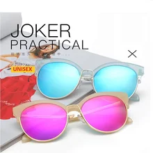 57-18-142 el new personalidad de la moda de tendencia de las mujeres de los hombres gafas de sol polarizadas 9936 colores gafas de recubrimiento sol hombre