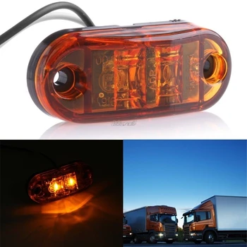 

2018 NEW 1PC Yellow Side Marker Clearance Light Lamp Car Truck Trailer Caravan 10-32V DropShip