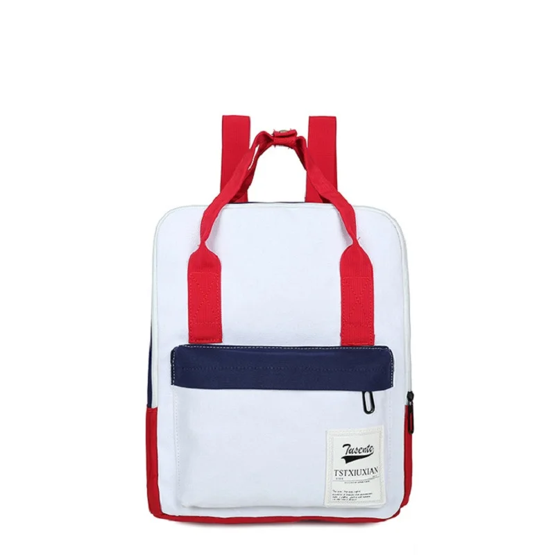 New Korean Women Men Canvas School Backpack Casual Rucksacks for Girl School Bags for Student Mochila