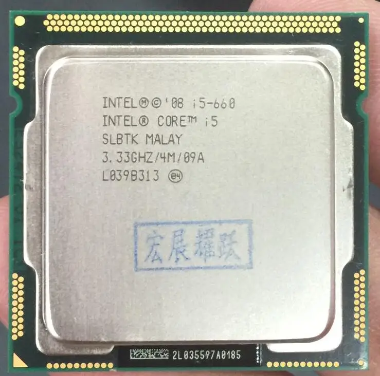 Процессор Intel Core i5-660 I5 660(4 Мб кэш-памяти, 3,33 ГГц) LGA1156 настольный процессор