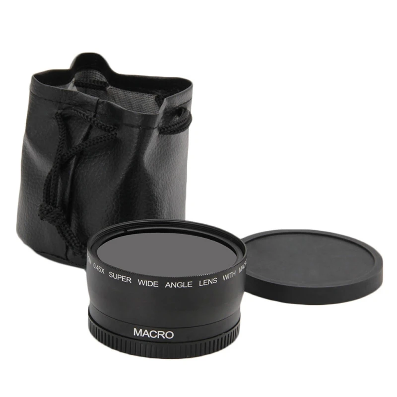 1 комплект Новый 58 мм 0.45x широкоугольный и макрообъектив для Canon EOS 350D/400D/450D/500D/600D