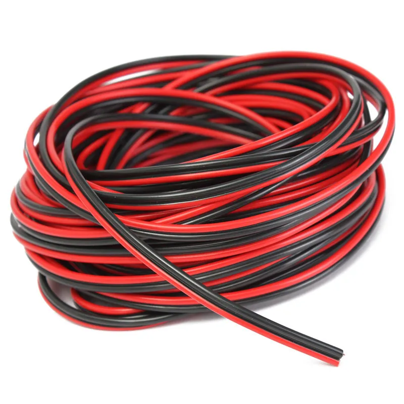 

High Quality 10M 22AWG 72V PVC Insulated Wire 2pin Tinned Copper Cable Electrical Wire For LED Strip Extension Cord