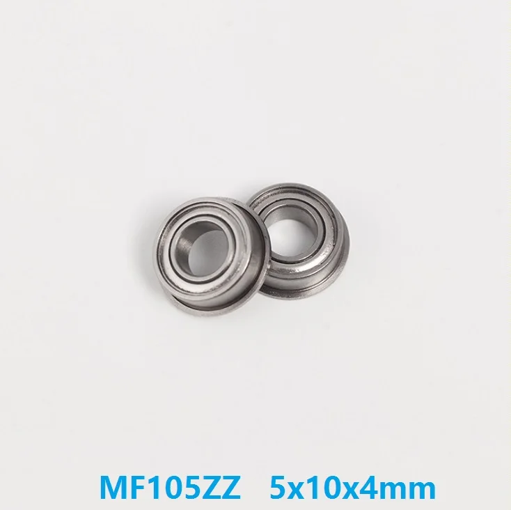 100 шт/500 шт MF105ZZ MF105Z MF105 ZZ Z 5x10x4 мм фланец глубокий шаровой подшипник миниатюрный 5*10*4