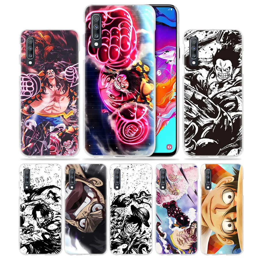 

One Piece Luffy Devil Case for Samsung Galaxy A50 A70 A20e A40 A80 A60 A30 A20 A10 A8 A6 + A9 A7 2018 PC Anime Phone Coque Cover