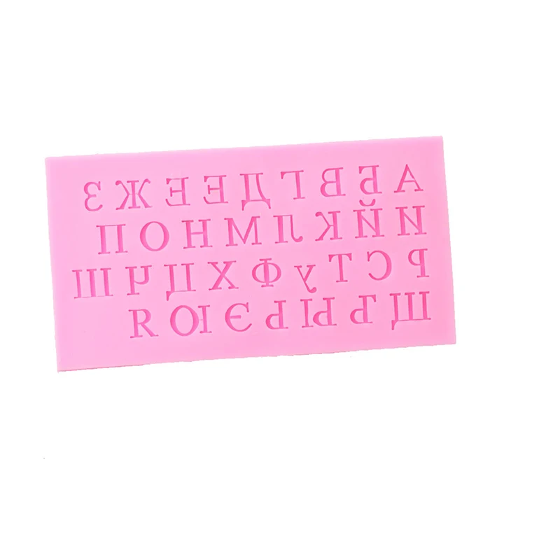 Fondant Letters Silicone Moulds Cake Decorative Mold Chocolate Biscuits Mould DIY Kitchen Decorating Tools2
