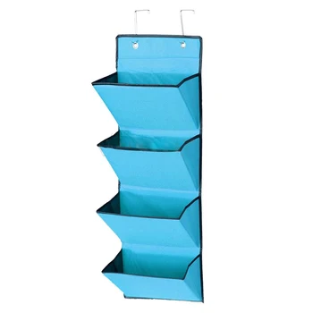 

4 Tier Wall Door Hanging Organiser Storage Rack Bag Cloth Wardobe Shoe Pocket 3 Colors