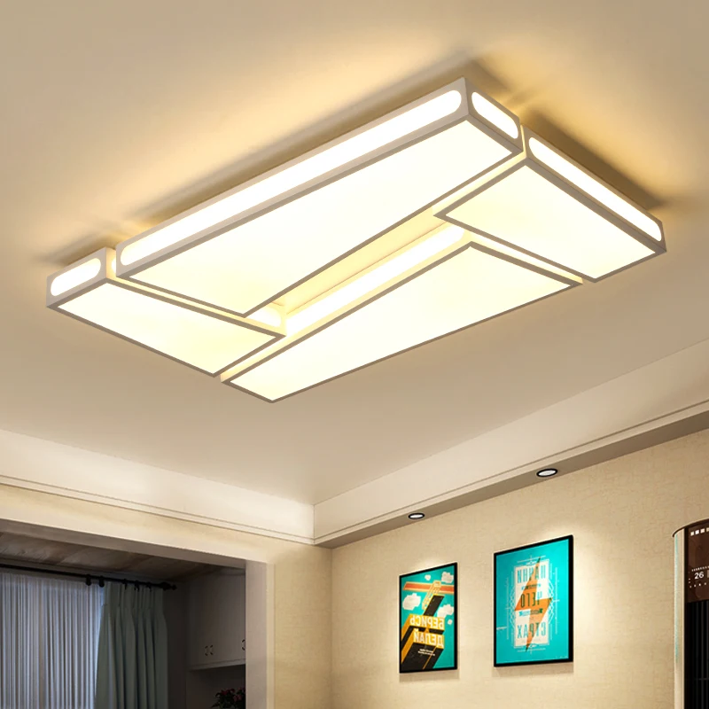  Creative simplicity modern Ceiling Lights black and white iron led ceiling lamp for living room bed - 32843576808