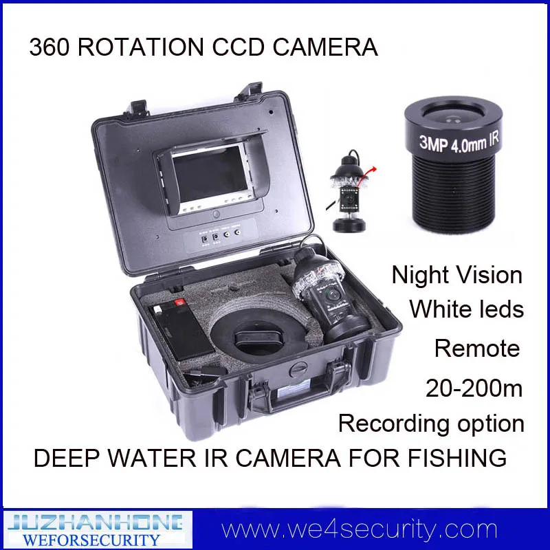 Underwater CCD CCTV Camera For Fishing,Waterproof 360 Rotation Fishing