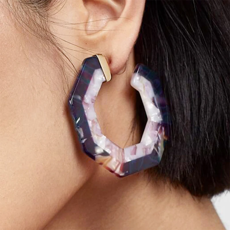 

Lalynnlys 2019 Hot Punk Big Circle Round Hoop Earrings Leopard Bohemian Earrings For Party Wedding Jewelry Accessories E52401