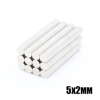 

500Pcs 5x2 mm Neodymium Magnet 5mm x 2mm N35 NdFeB Permanent Small Round Super Powerful Strong Magnetic Magnets Disc 5x2 mm