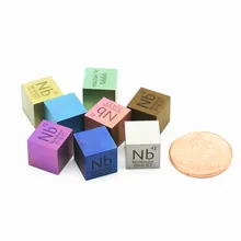 Красочный металлический кубик плотности Niobium Nb 99.99% чистый для коллекции элементов ручной работы DIY хобби ремесла дисплей стекло герметичный