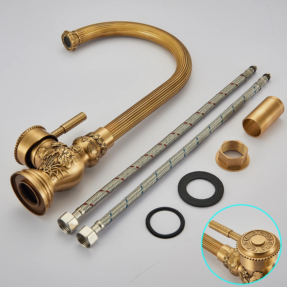 quyanre wanfan gappo antique brass basin faucet carved basin sink faucet single handle mixer tap bathroom basin faucet4