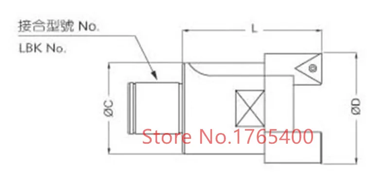 BT50-LBK6-220L M16 Arbor RBH 68-92 мм высокой точности Твин-немного грубое растачивание головка используется для глубоких отверстий + 10 шт CCMT120408 вставки