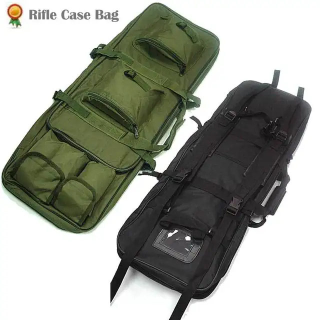 Heavy Duty Dual Rifle Gun Case Bag Tactical Airsoft AEG Carrying Case