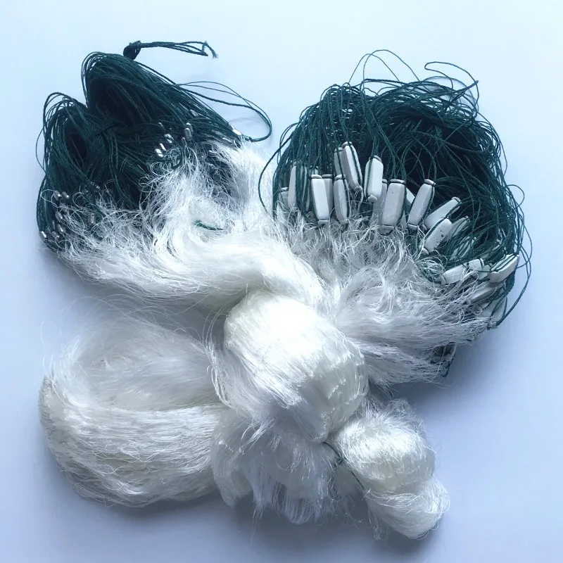 depth1.5m-4.0m lenght 50m 3 layers gill net  sink fload net fishing nets nylon fishing network fishing tool rede de pesca tool