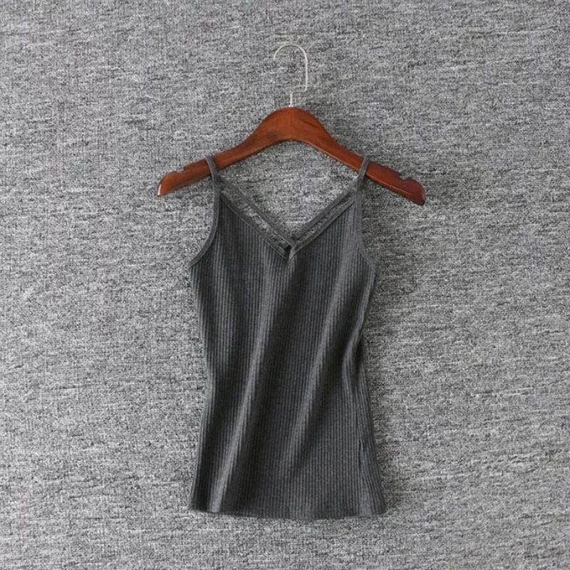 grey Летние женские майки, сексуальные, Модальные, кросс-жилет, топы, женские, тонкие, стильные, с открытой спиной, на бретелях, для девушек, короткие, модные майки - Цвет: grey