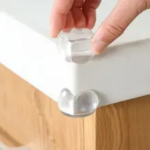 8 шт./лот, силиконовая Прозрачная угловая накладка на стол для защиты детей, защитная угловая накладка на стол, защитная угловая накладка на стол